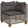 vidaXL Garden Sofa Set Grey