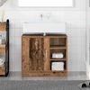 vidaXL Bathroom Cabinet with Shelf Old Wood 24.80 x 11.42 x 21.65 in