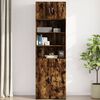 vidaXL Wall Cabinet Smoked Oak Engineered Wood 27.6 x 16.7 x 15.7 in