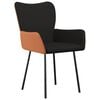 vidaXL Dining Chair Set of 2 Black and brown