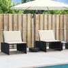 vidaXL Parasol Base Black Polyethene and Concrete Large