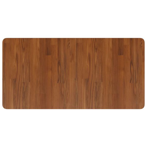 vidaXL Bathroom Countertop Dark Brown 39.4"x19.7"x1" Treated Solid Wood