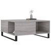 vidaXL Coffee Table Grey Sonoma Engineered Wood, Metal Standard