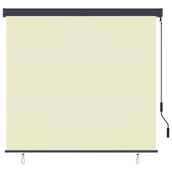 vidaXL Roller Shade Cream Polyester, Aluminum, Steel 63.0 x 98.4 in