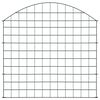vidaXL Arched Garden Fence Set 30.5"x30.9" Green