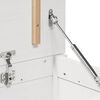 vidaXL Storage Box White Solid pinewood Large Storage Box Rectangular