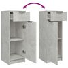 vidaXL Bathroom Furniture Set Concrete Gray Engineered Wood, Glass Large