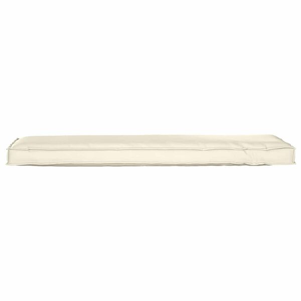 vidaXL Cushion Cream 55.12 x 15.75 x 3.15 in Oxford Fabric