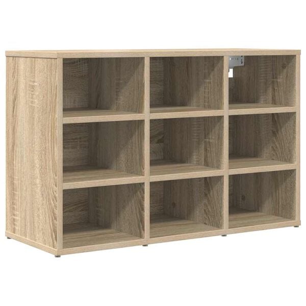 vidaXL Shoe Cabinet with Shelf Sonoma Oak 30.51 x 11.81 x 20.08 in