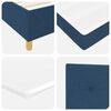 vidaXL Box Spring Bed with Mattress Blue 70.9" x 78.7" fabric