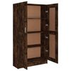 vidaXL Book Cabinet Smoked oak Engineered wood Tall Book Cabinet