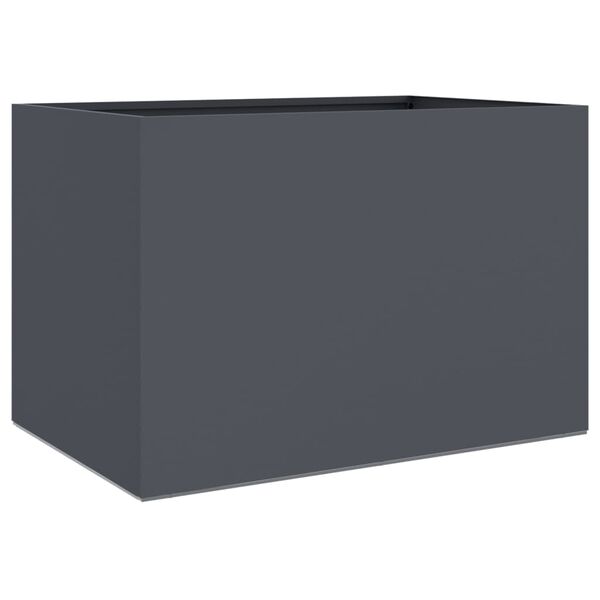vidaXL Planter Anthracite Cold-rolled steel 24.4 x 15.7 x 15.4 in