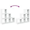 vidaXL Room Divider Bookcase White Engineered Wood Medium