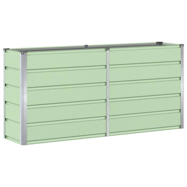 vidaXL Planter Green 160 x 40 x 75 cm Steel