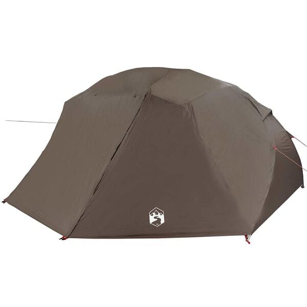 vidaXL Fishing Tent with Roof Brown 514 x 465 x 187 cm Polyester