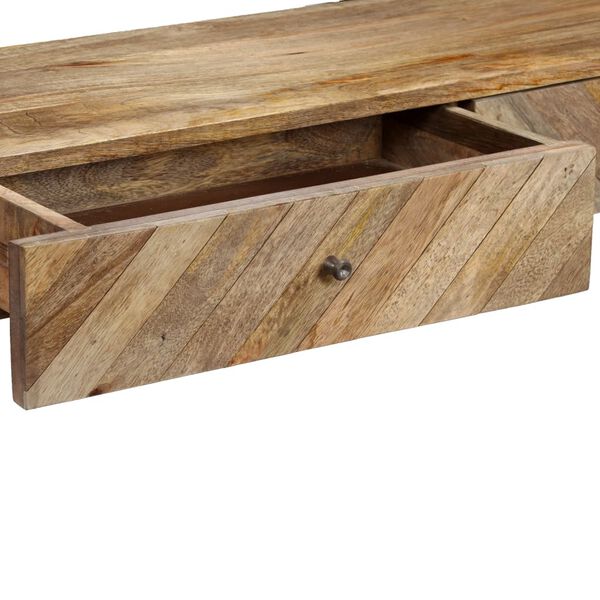 vidaXL Console Table Solid Mango Wood 46.5"x11.8"x31.5"