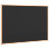 vidaXL Chalkboard with Solid Pine Wood Frame Black 31.5x21.7"