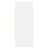 vidaXL Sideboard White Engineered wood, glass 16.7 x 13.4 x 33.5 in