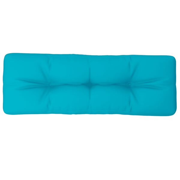 vidaXL Pallet Cushion Turquoise 47.2"x15.7"x4.7" Fabric