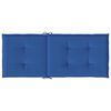 vidaXL Patio Highback Chair Cushions 6 pcs Royal Blue 47.2x19.7x1.2" Fabric