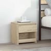 vidaXL Bedside Cabinet Set of 2 Sonoma Oak Engineered wood Small