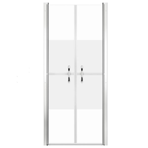 vidaXL Shower Door Half Frosted ESG 28"x74.8"