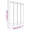vidaXL 4-Panel Room Divider Anthracite 63"x86.6" Fabric