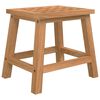 vidaXL Step Stool 11.4"x8.9"x10" Solid Wood Walnut