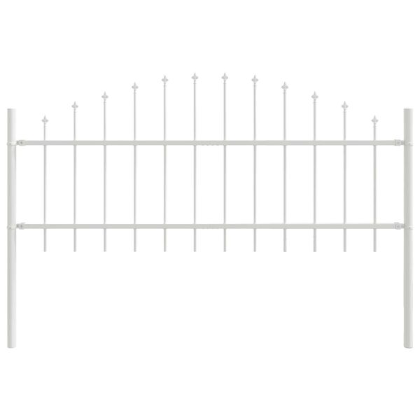 vidaXL Garden Fence White 1020 x 75 cm