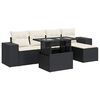 vidaXL Garden Sofa Set Black, Cream White