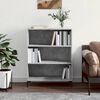 vidaXL Bookcase Concrete Grey Engineered Wood, Metal