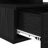 vidaXL Floating Nightstand Black Oak 15.75 x 12.20 x 10.63 in