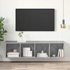 vidaXL Wall-mounted TV Stand Concrete Gray 14.6"x14.6"x56.1" Engineered Wood