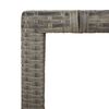 vidaXL Garden Dining Set Grey Poly Rattan Garden Dining Set Square