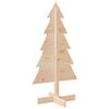 vidaXL Wooden Christmas Tree Natural Wood Solid Pine Wood 39.4 in