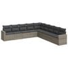 vidaXL Garden Sofa Set Dark Grey, Grey