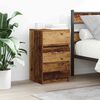 vidaXL Bedside Cabinet Set of 2 Old Wood Engineered Wood