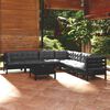 vidaXL Garden Lounge Set Black, Anthracite
