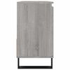 vidaXL Bathroom Cabinet Grey Sonoma Engineered wood, iron