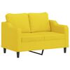 vidaXL Sofa Set Light Yellow