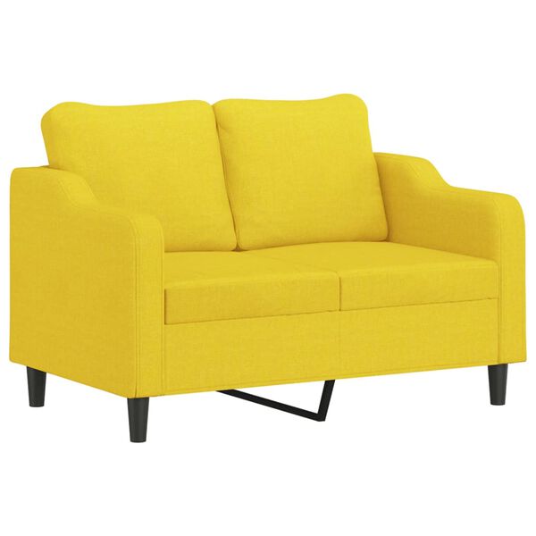 vidaXL Sofa Set Light Yellow