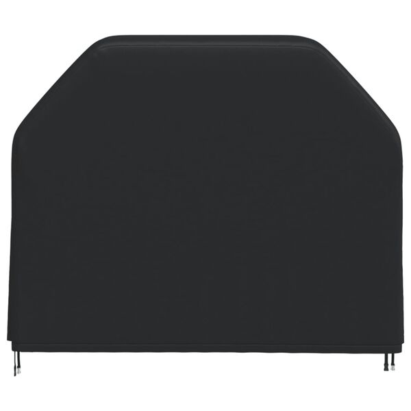 vidaXL BBQ Cover Set of 2 Black 420D Oxford fabric with PU coating Large
