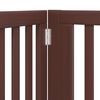 vidaXL Dog Gate Set of 6 Brown Poplar Wood 189 in total length