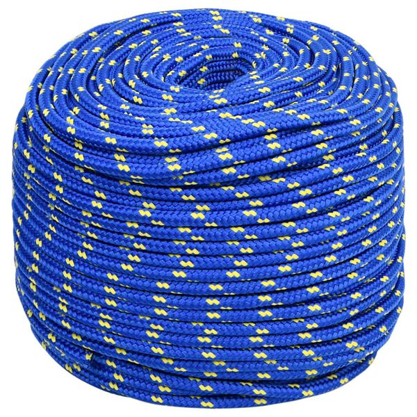 vidaXL Boat Rope Blue 0.39 " 82.0 ' Polypropylene