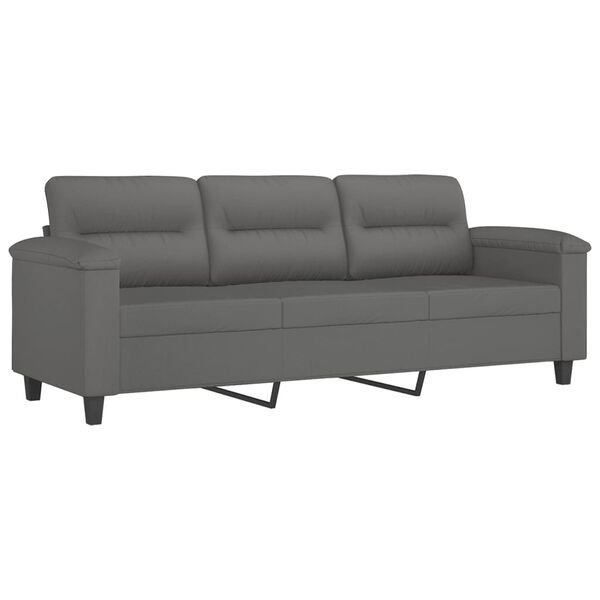 vidaXL Sofa Set Dark Grey