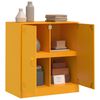 vidaXL Sideboard Mustard yellow Cold-rolled steel Medium Sideboard