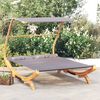 vidaXL Outdoor Lounge Bed Anthracite Solid bent wood, Polyester fabric