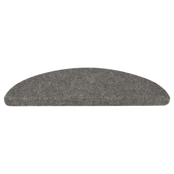 vidaXL Stair Mat Set of 15 Grey
