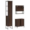 vidaXL Bathroom Furniture Set Brown oak