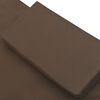 vidaXL Sun Lounger Brown Powder-coated steel, Polyester 78.7 x 57.1 in